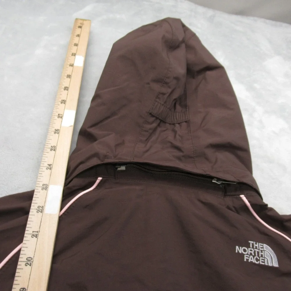 The North Face Jacket Youth Large Brown HyVent Hooded Waterproof Rain 3in1 Shell